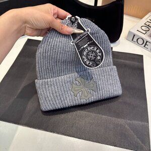New Chrome Hearts Grey Beanie Winter Hat